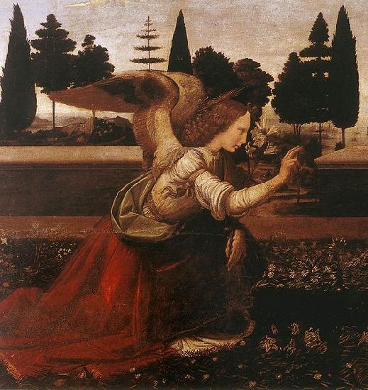 LEONARDO da Vinci The Annunciation oil painting picture